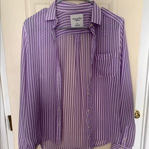 American Eagle Button Up & Matching Layering Tank